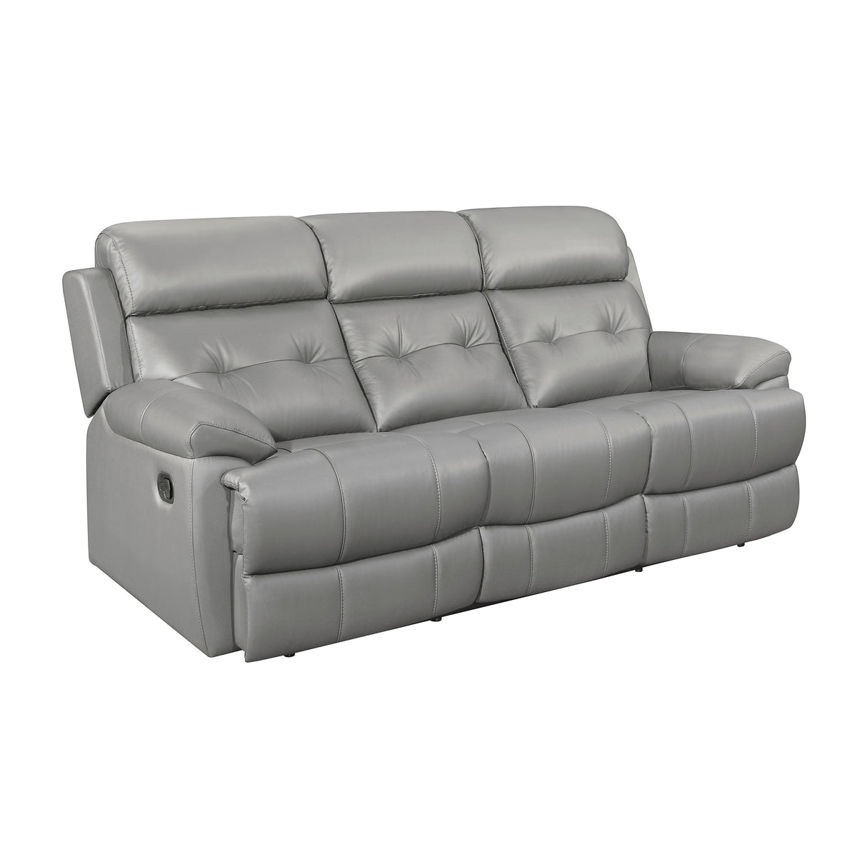 Romilly Leather Match Manual Reclining Sofa