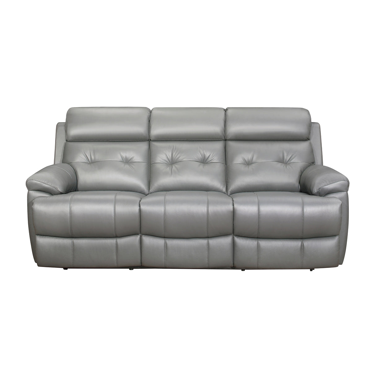 Romilly Leather Match Manual Reclining Sofa