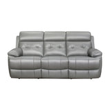 Romilly Leather Match Manual Reclining Sofa