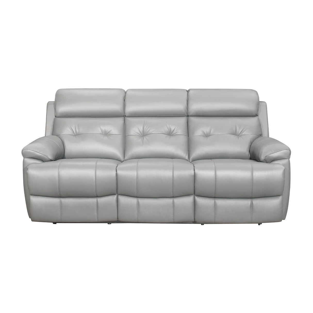 Romilly Leather Match Manual Reclining Sofa