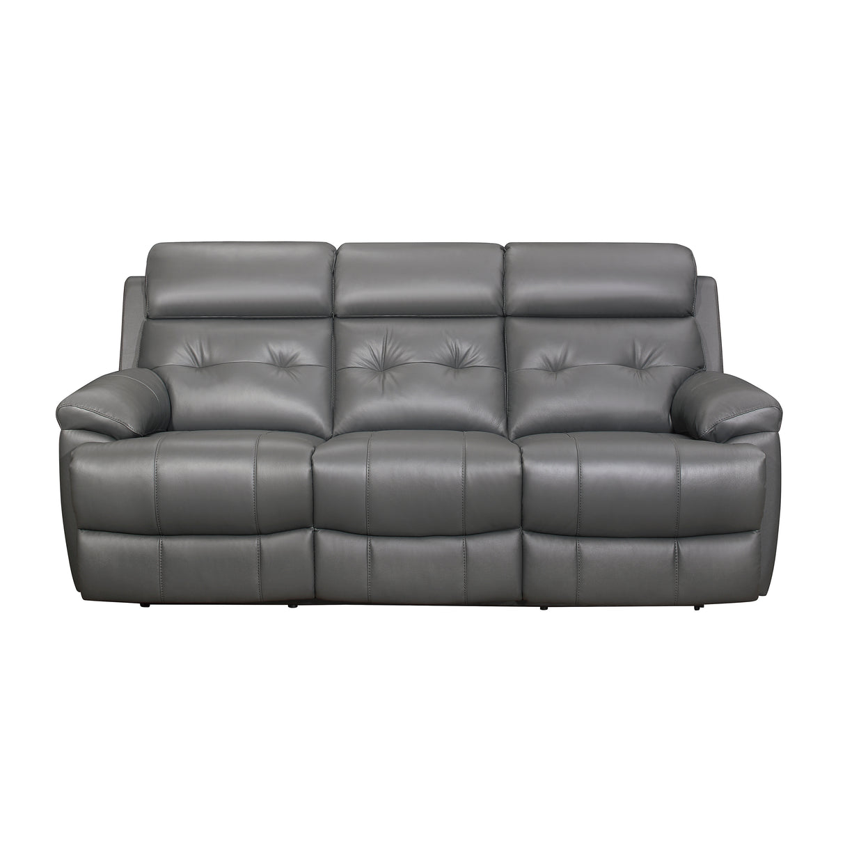Romilly Leather Match Manual Reclining Sofa