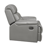 Romilly Leather Match Manual Reclining Sofa