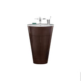 Ronbow Leonie Cherry Wood 24-inch Bathroom Vanity Set with Ceramic Sink
