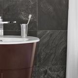 Ronbow Leonie Cherry Wood 24-inch Bathroom Vanity Set with Ceramic Sink