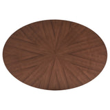 Rondo Walnut Finish Oval Dining Table by iNSPIRE Q Modern
