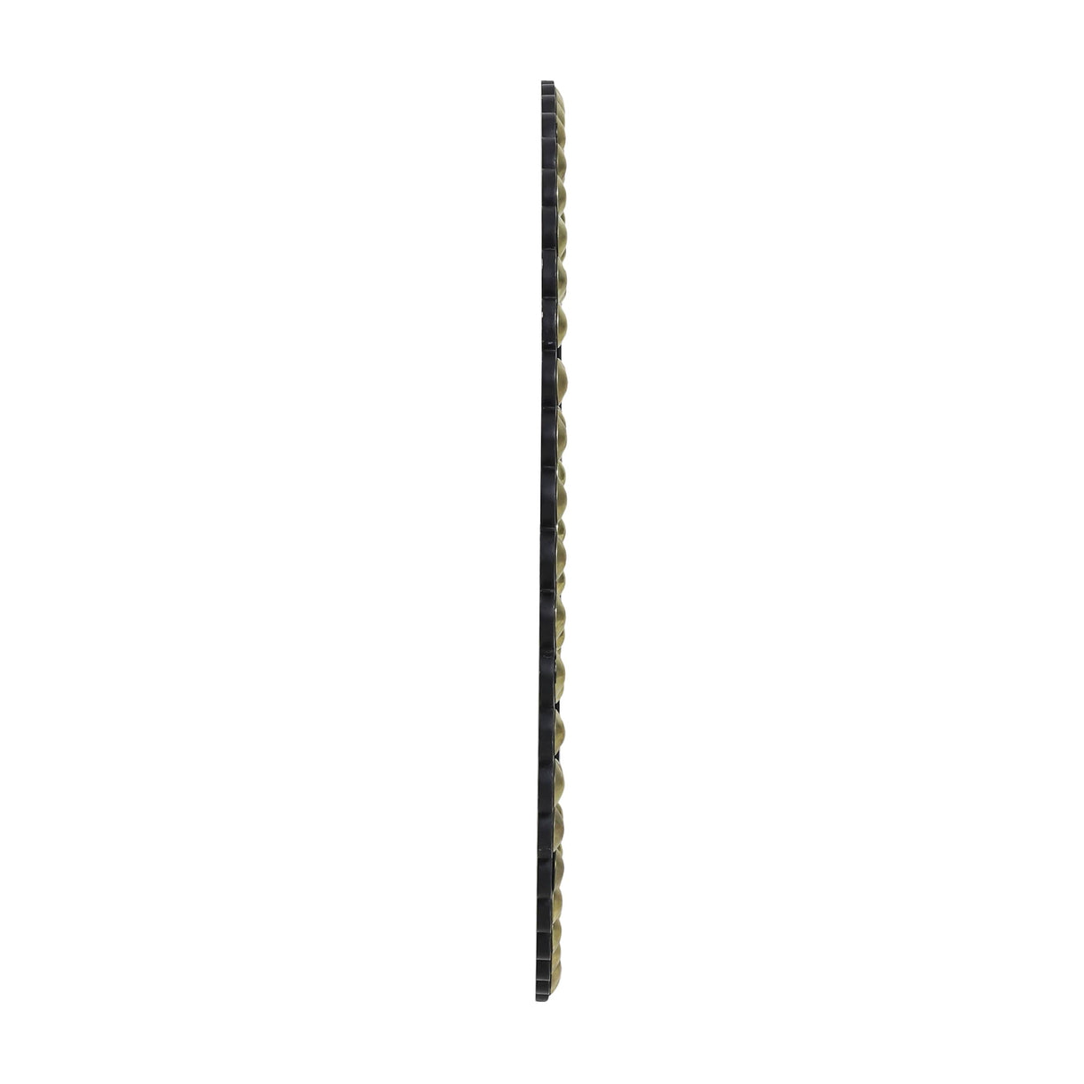 Rone Contemporary Studded Round Wall Mirror by Christopher Knight Home - Mirror + Bronze + Black - 35.50" H x 35.50" W x 0.50" D