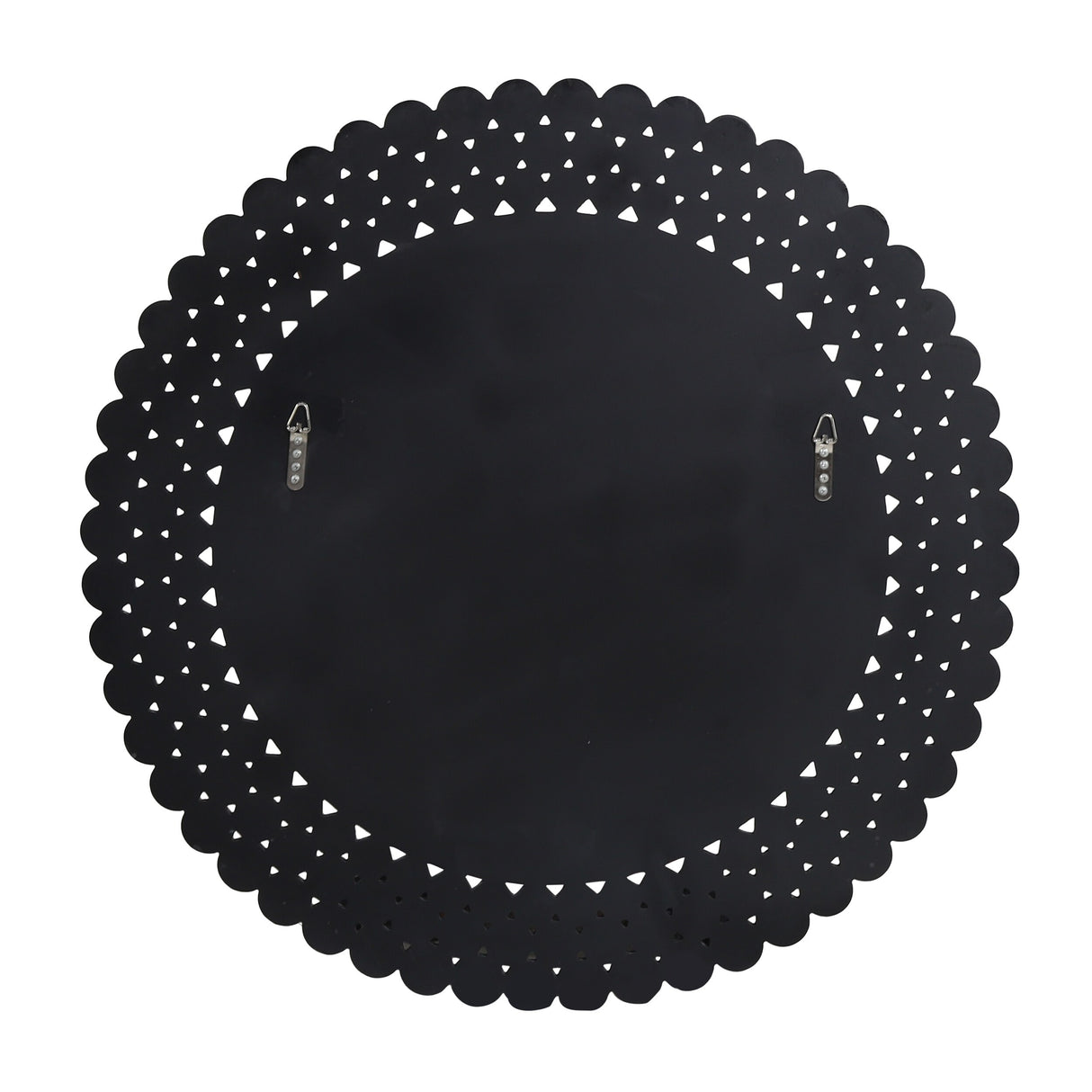 Rone Contemporary Studded Round Wall Mirror by Christopher Knight Home - Mirror + Bronze + Black - 35.50" H x 35.50" W x 0.50" D