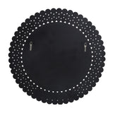 Rone Contemporary Studded Round Wall Mirror by Christopher Knight Home - Mirror + Bronze + Black - 35.50" H x 35.50" W x 0.50" D