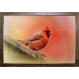 Rooftop Visitor Cardinal-JAIJOH140366 Print 13.25"x20" by Jai Johnson
