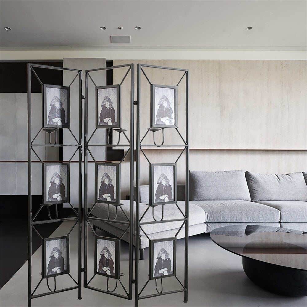 Room Photo Frames Screen Divider Screens, 3 Panel Decorative Screen