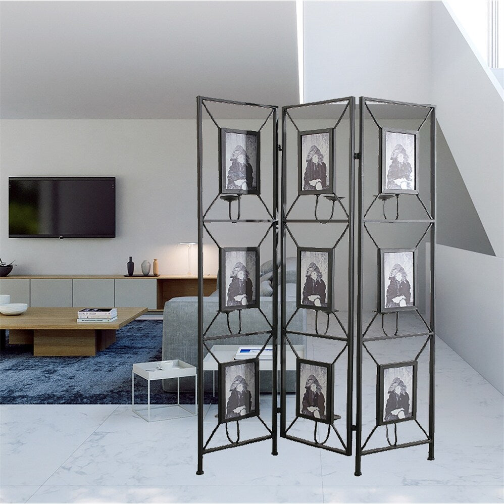 Room Photo Frames Screen Divider Screens, 3 Panel Decorative Screen