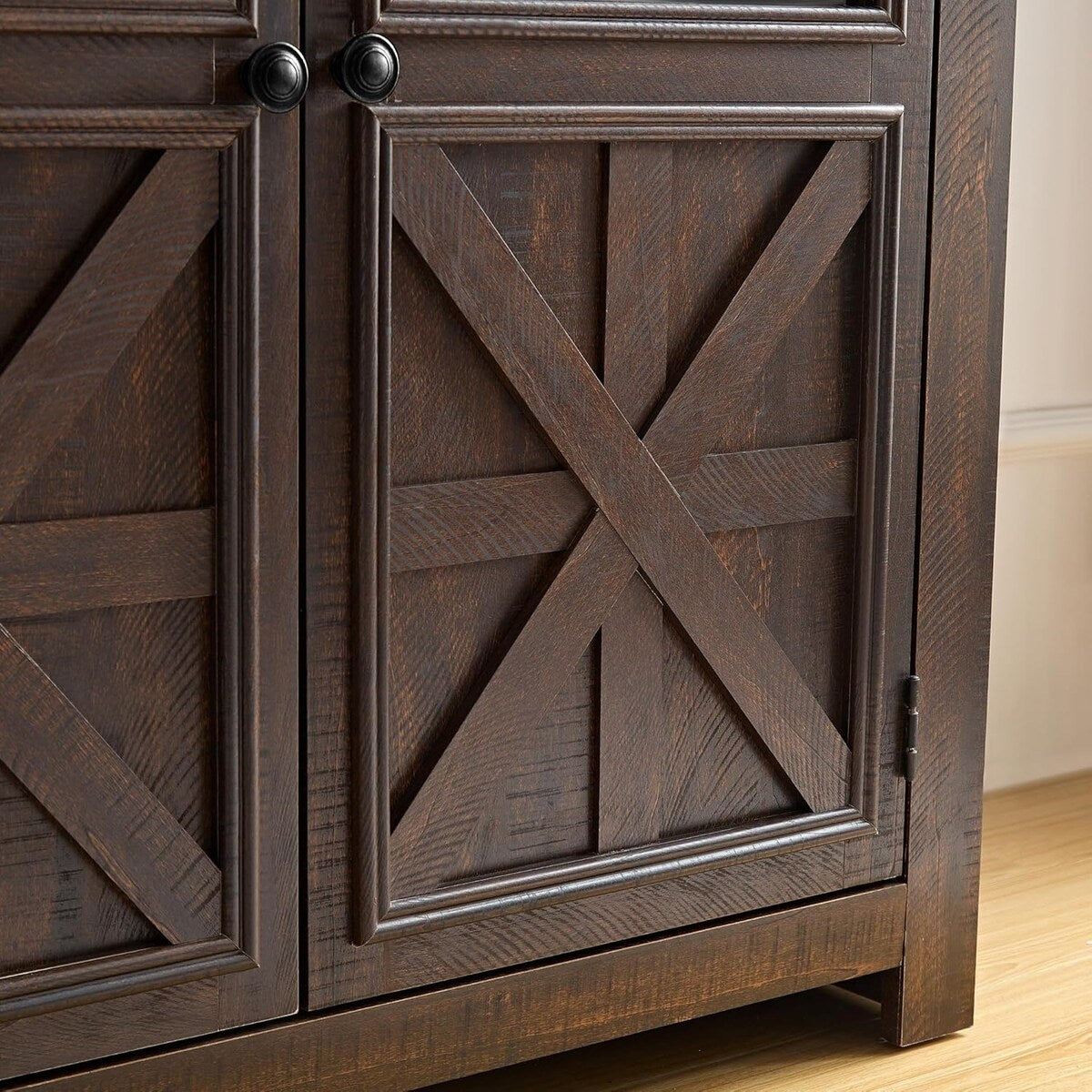 Roomfitters 2 Doors Cabinet Large Buffet Sideboard Cabinet, Bar Wine Cabinet, Coffee Bar Wine Bar Storage Cabinet