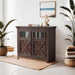 Roomfitters 2 Doors Cabinet Large Buffet Sideboard Cabinet, Bar Wine Cabinet, Coffee Bar Wine Bar Storage Cabinet