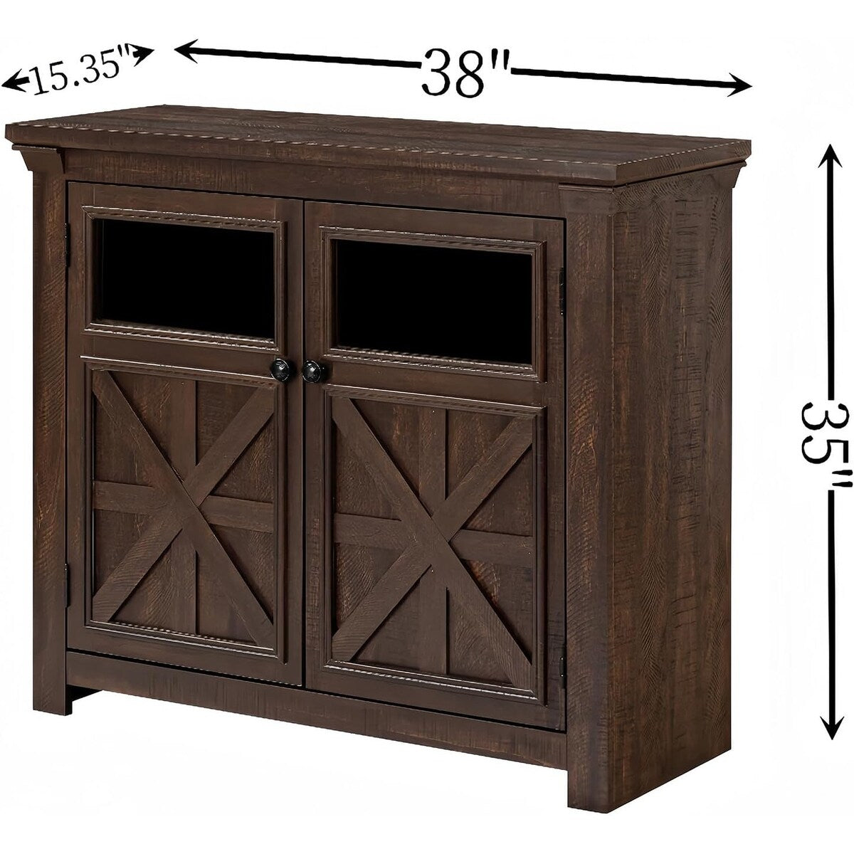 Roomfitters 2 Doors Cabinet Large Buffet Sideboard Cabinet, Bar Wine Cabinet, Coffee Bar Wine Bar Storage Cabinet