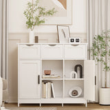 Roomfitters Morden Buffet Sideboard Cabinet with doors and drawers, Coffee Bar Cabinet, Sideboard with Storage