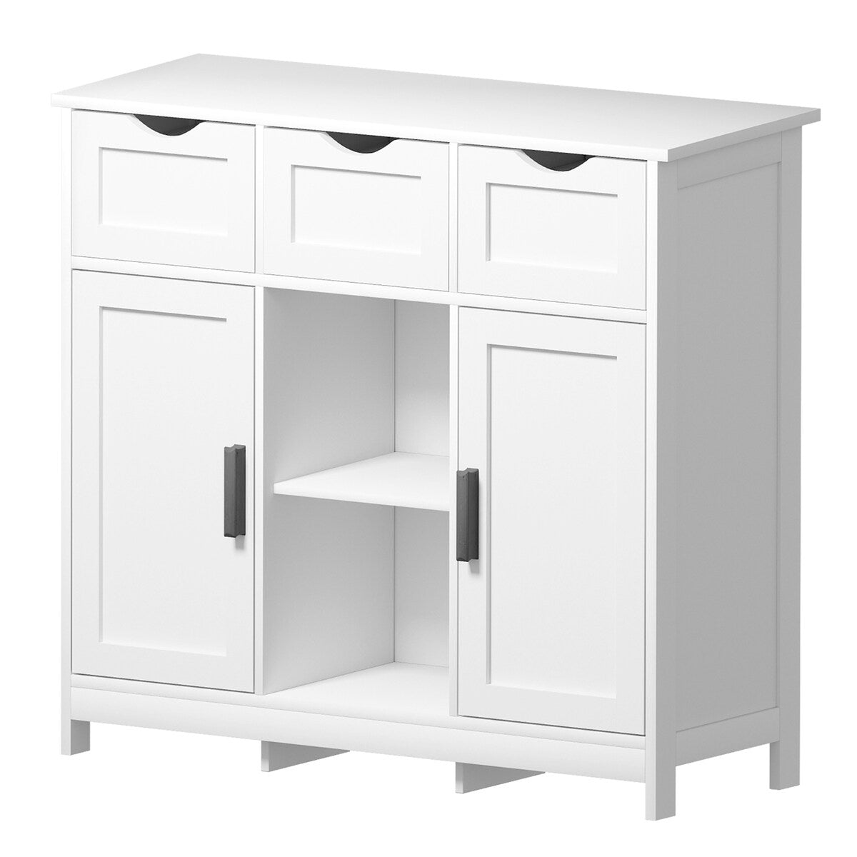 Roomfitters Morden Buffet Sideboard Cabinet with doors and drawers, Coffee Bar Cabinet, Sideboard with Storage