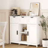 Roomfitters Morden Buffet Sideboard Cabinet with doors and drawers, Coffee Bar Cabinet, Sideboard with Storage