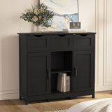 Roomfitters Morden Buffet Sideboard Cabinet with doors and drawers, Coffee Bar Cabinet, Sideboard with Storage