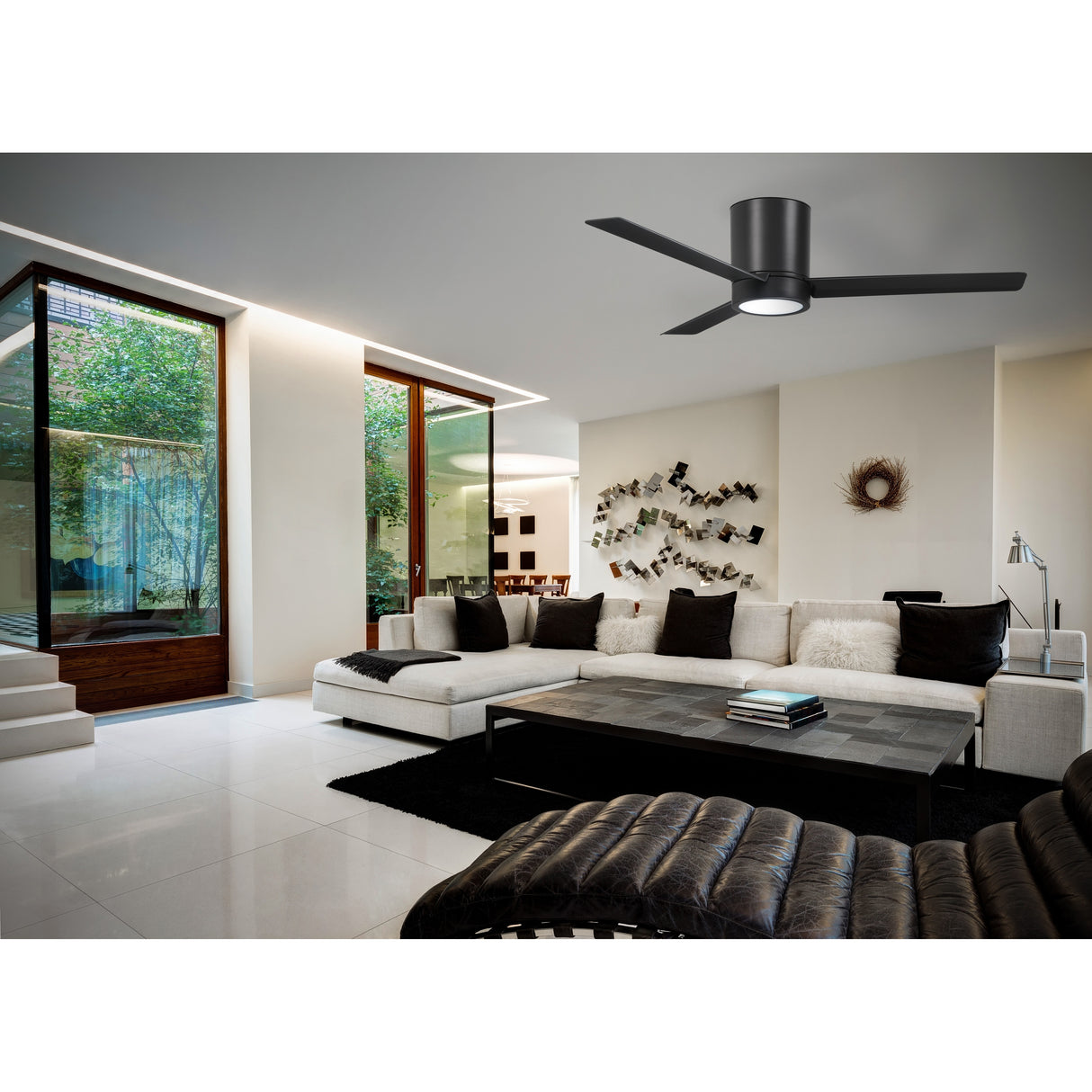 Minka Aire Roto Flush 3 Blade 52 Inch Hugger LED Ceiling Fan