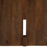 Raven 83" Wide Mango Dining Table, Brown