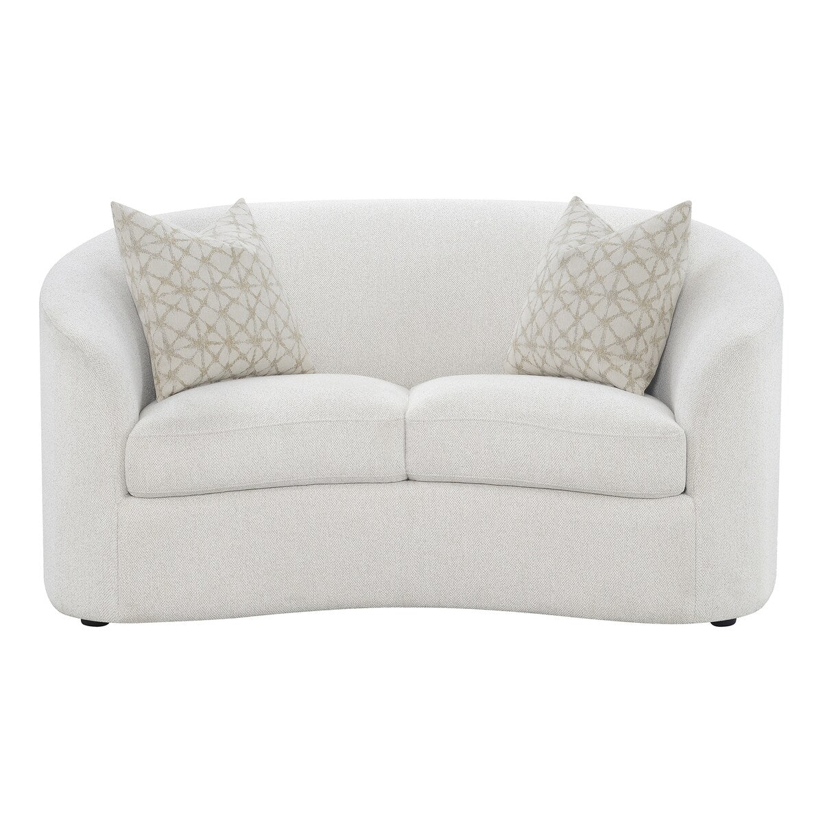 Rory Latte 3-piece Upholstered Sloped Arms Living Room Set