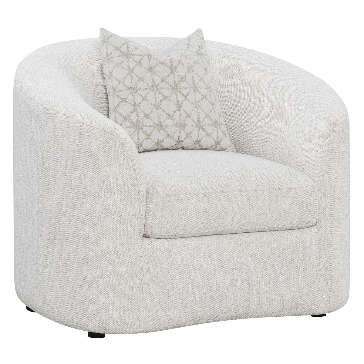 Rory Latte 3-piece Upholstered Sloped Arms Living Room Set