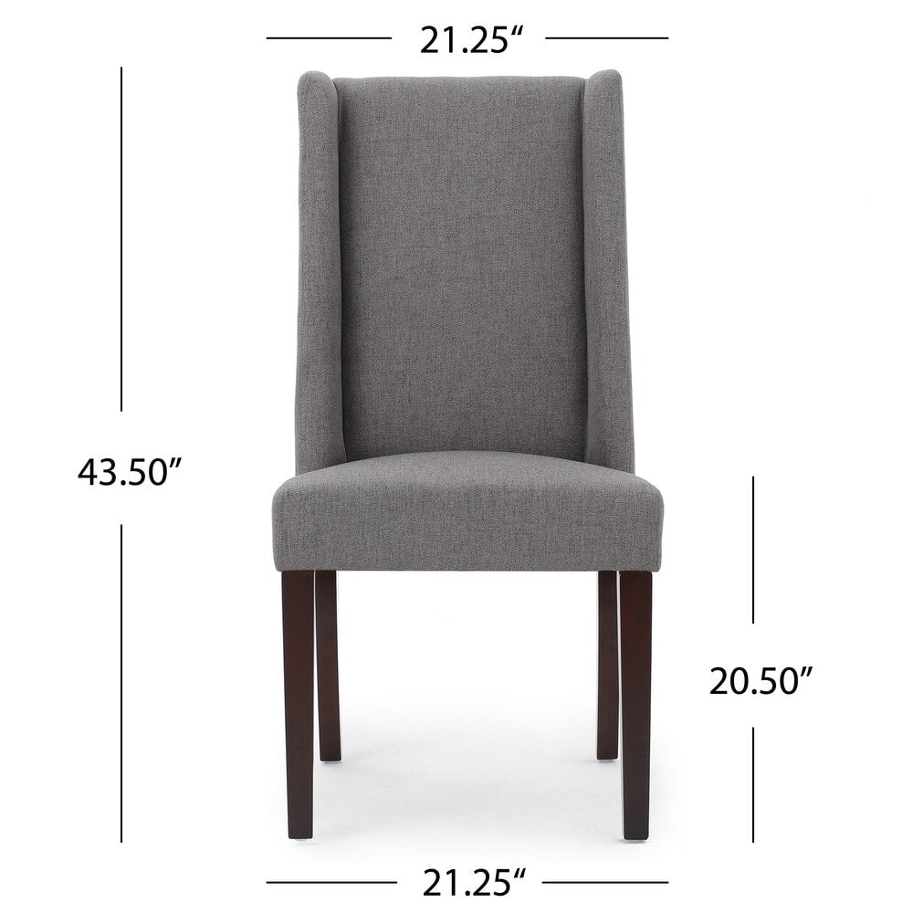 Rory Contemporary Fabric Wingback Dining Chair (Set of 2)