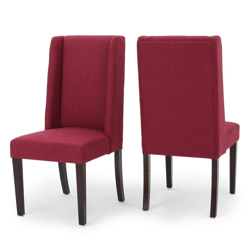Rory Contemporary Fabric Wingback Dining Chair (Set of 2)