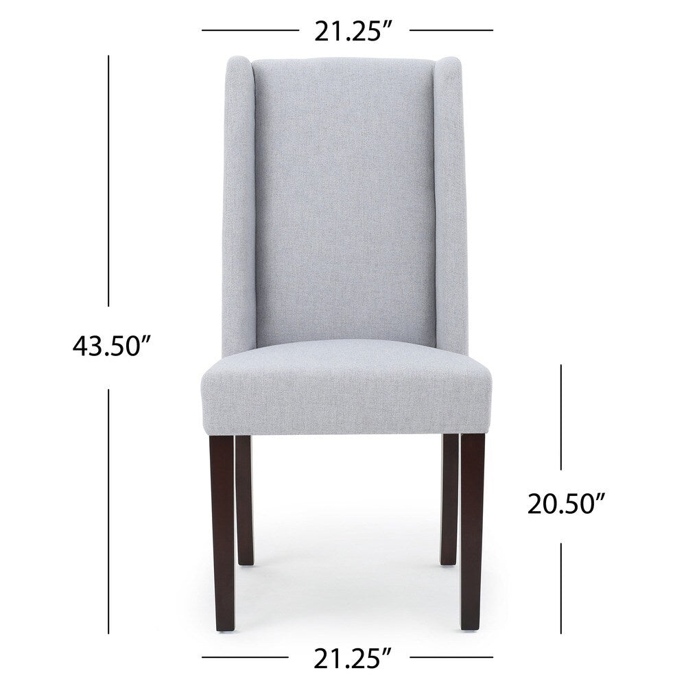 Rory Contemporary Fabric Wingback Dining Chair (Set of 2)