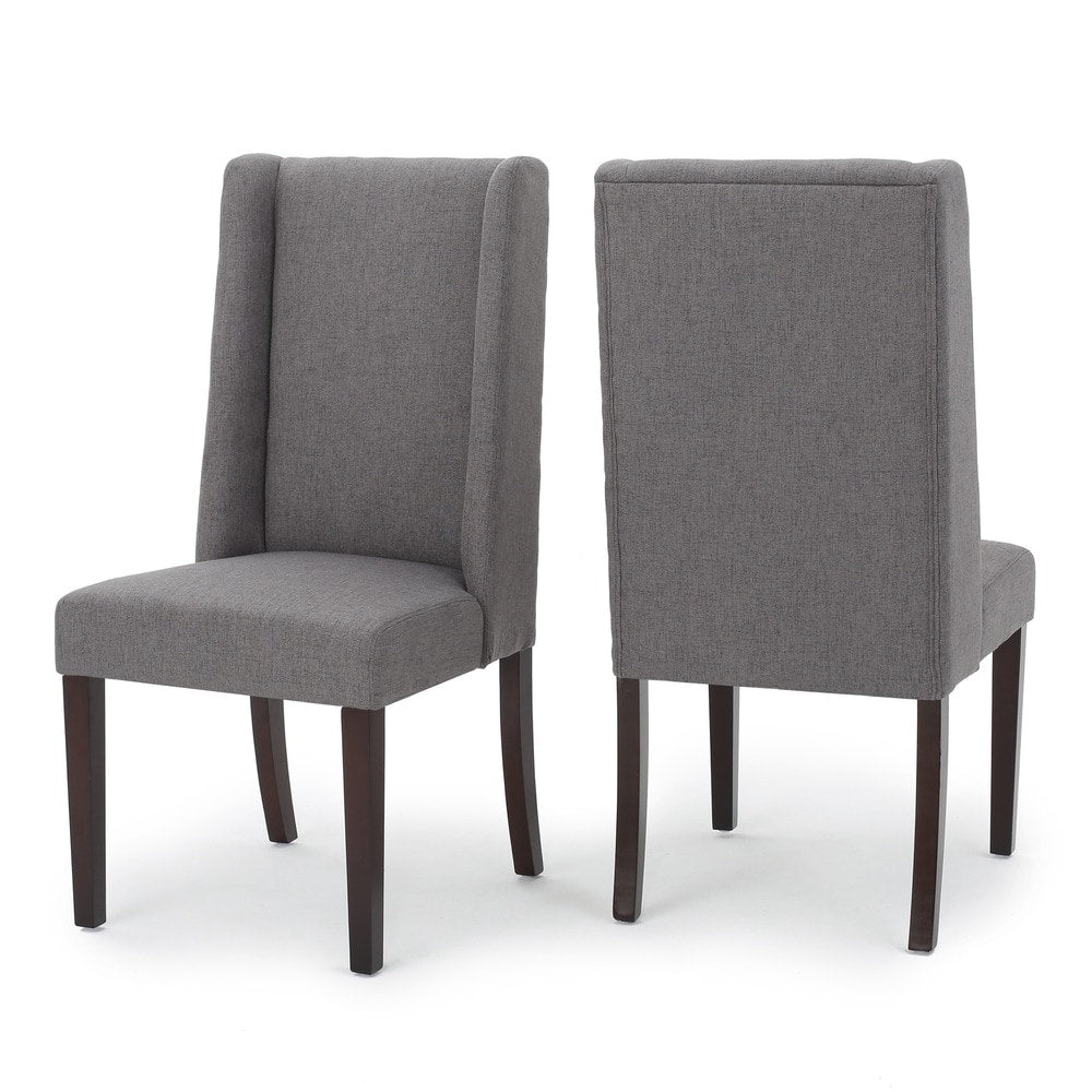 Rory Contemporary Fabric Wingback Dining Chair (Set of 2)