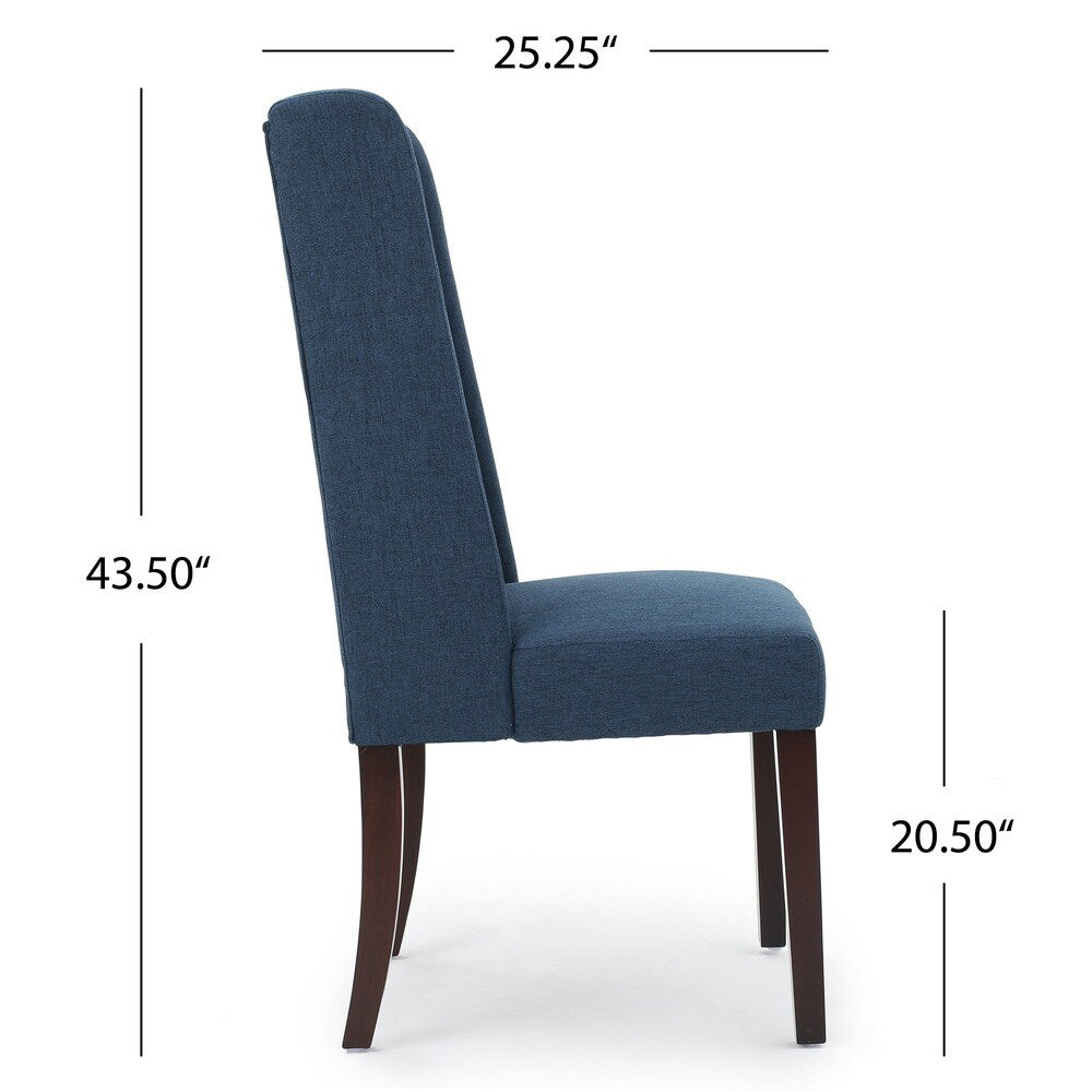 Rory Contemporary Fabric Wingback Dining Chair (Set of 2)
