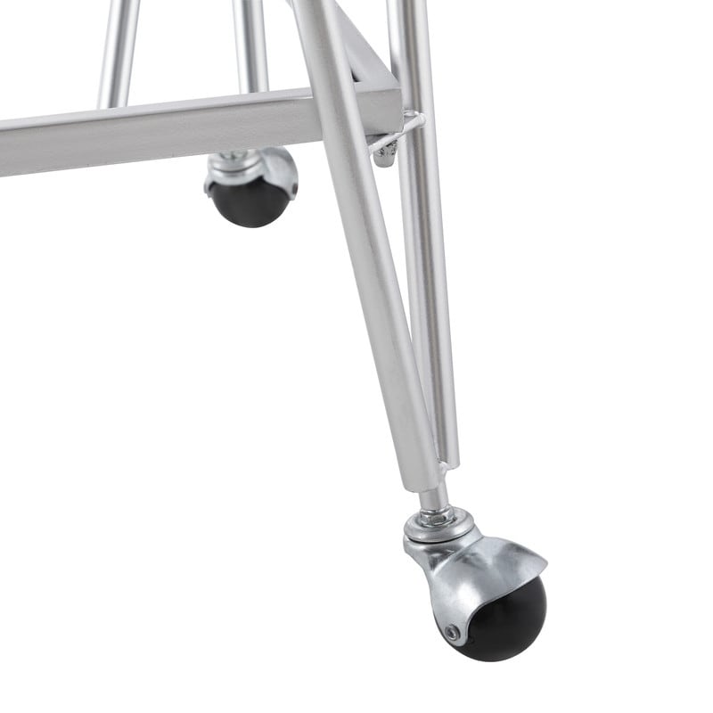 Rosa Mid-Century 2-Teir Rolling Metal Bar Cart