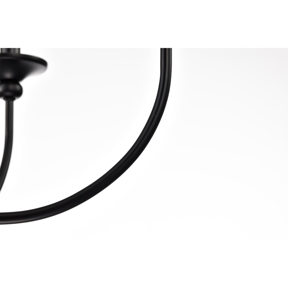 Rosalynne 28-Inch 9-Light Black Finish 2-Tier Drip Cup Candelabra Chandelier Ceiling Light