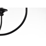 Rosalynne 28-Inch 9-Light Black Finish 2-Tier Drip Cup Candelabra Chandelier Ceiling Light