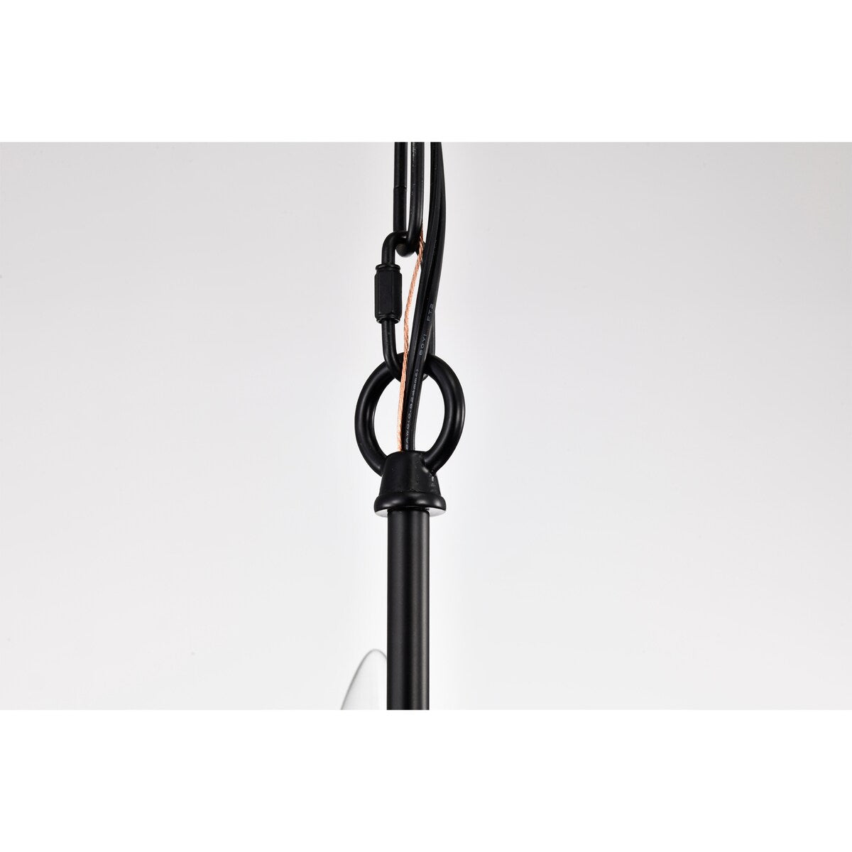 Rosalynne 28-Inch 9-Light Black Finish 2-Tier Drip Cup Candelabra Chandelier Ceiling Light