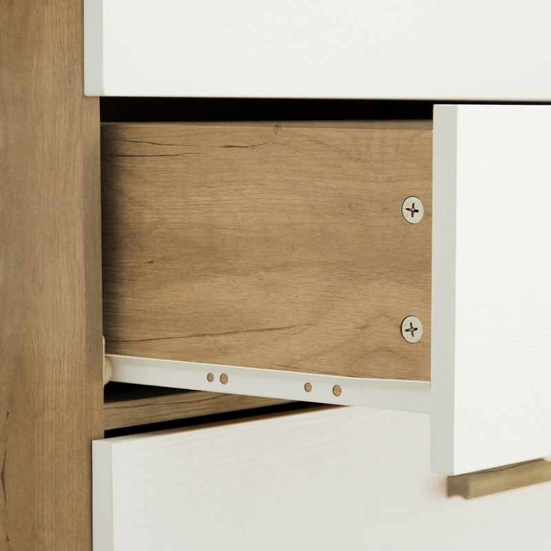 Rosewood White 4-Drawer Chest Storage Cabinet Dresser Organizer