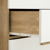 Rosewood White 4-Drawer Chest Storage Cabinet Dresser Organizer