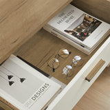 Rosewood White 4-Drawer Chest Storage Cabinet Dresser Organizer