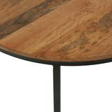 Rosher Modern Industrial Handcrafted Mango Wood Nested Tables (Set of 3) by Christopher Knight Home