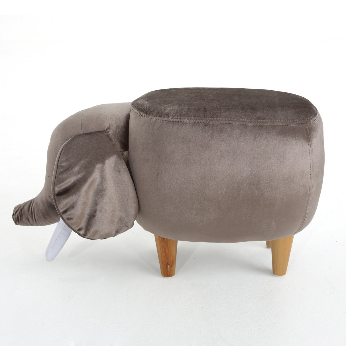 Rosie Velvet Elephant Ottoman by Christopher Knight Home