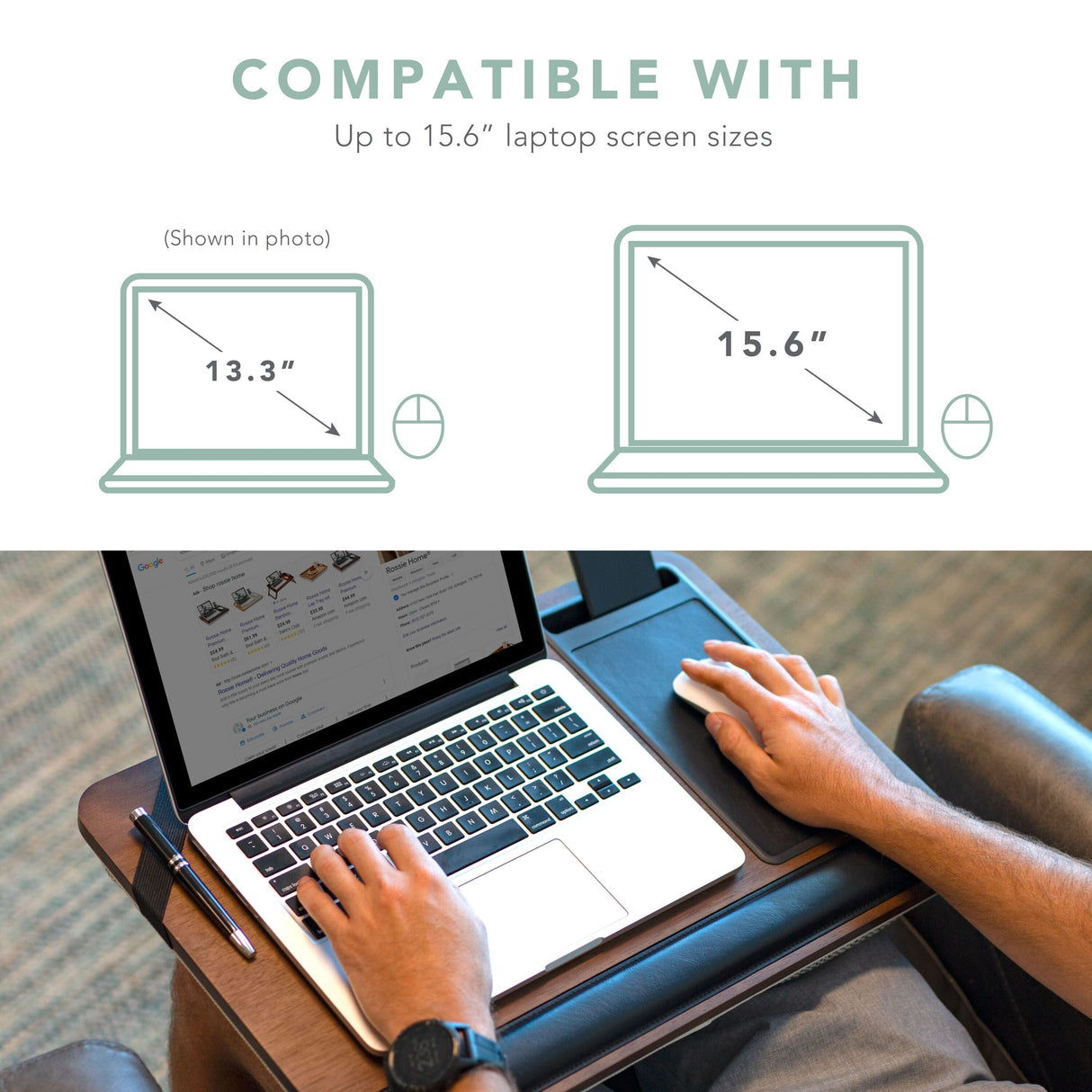 Rossie Home Premium Wood Lap Desk