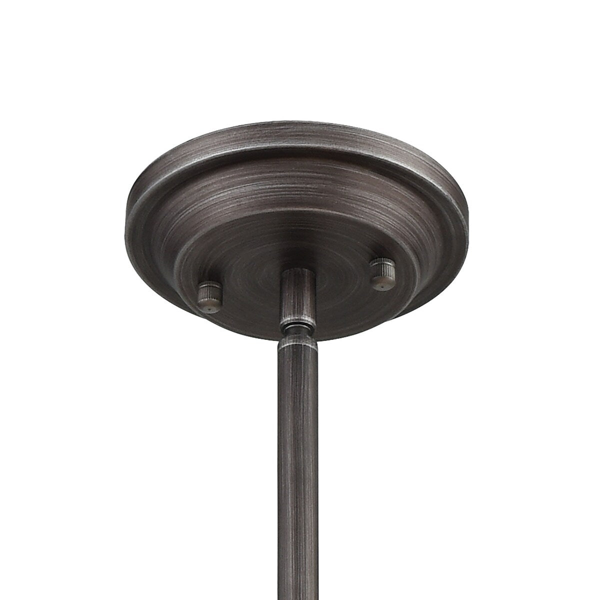 Rosslyn 5-Light Pendant, Weathered Zinc/Matte Silver