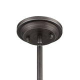 Rosslyn 5-Light Pendant, Weathered Zinc/Matte Silver
