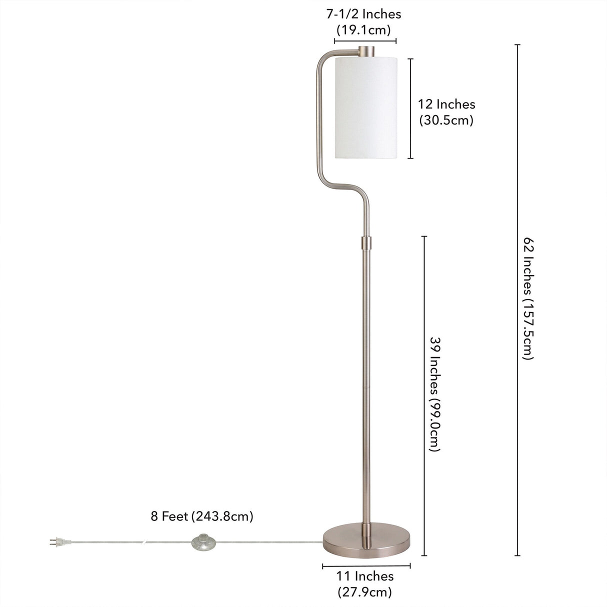 Rotolo 62" Floor Lamp