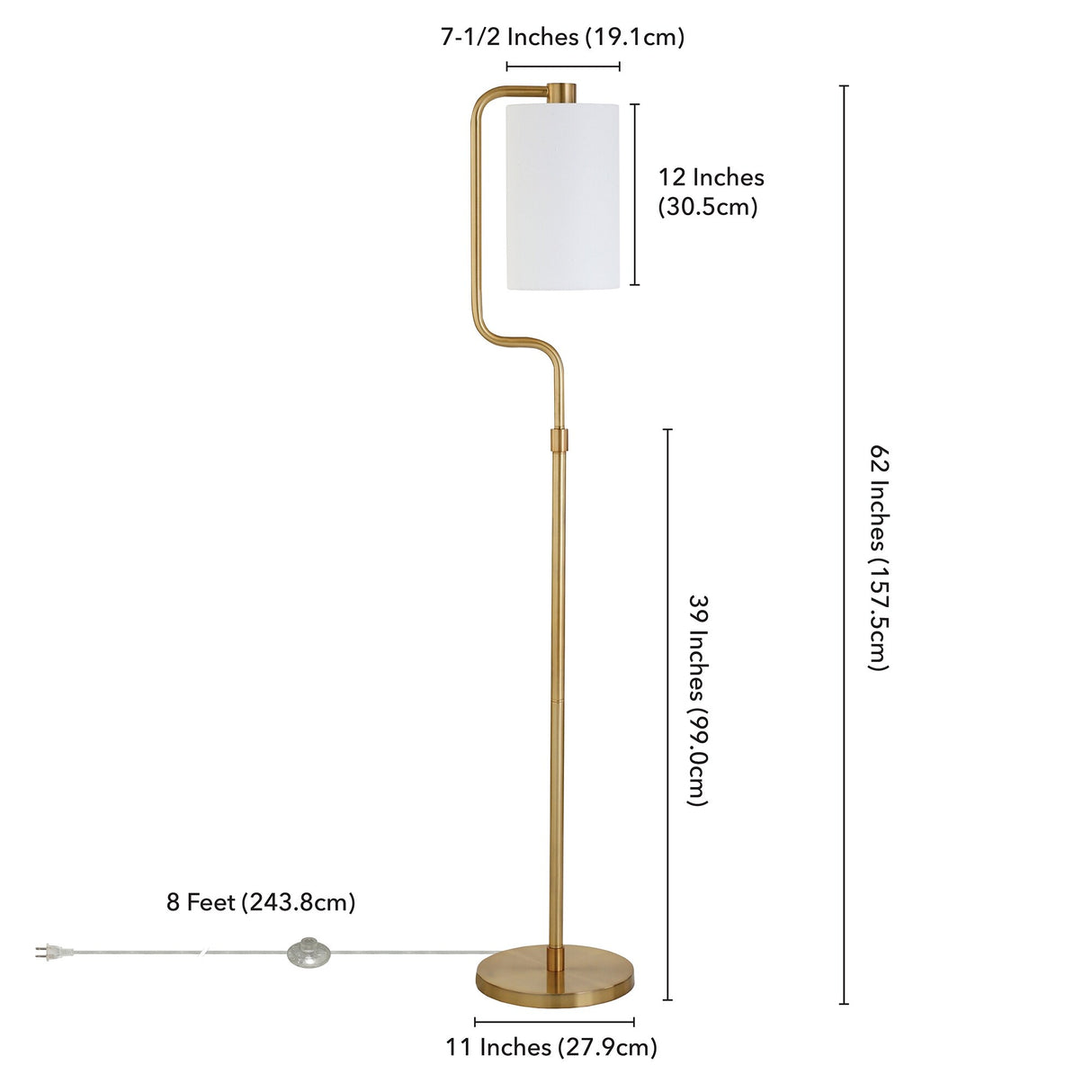 Rotolo 62" Floor Lamp