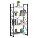 Roul Wood 4-Tier Bookshelf Free Standing 4 Shelf Bookcases Open Display Storage White