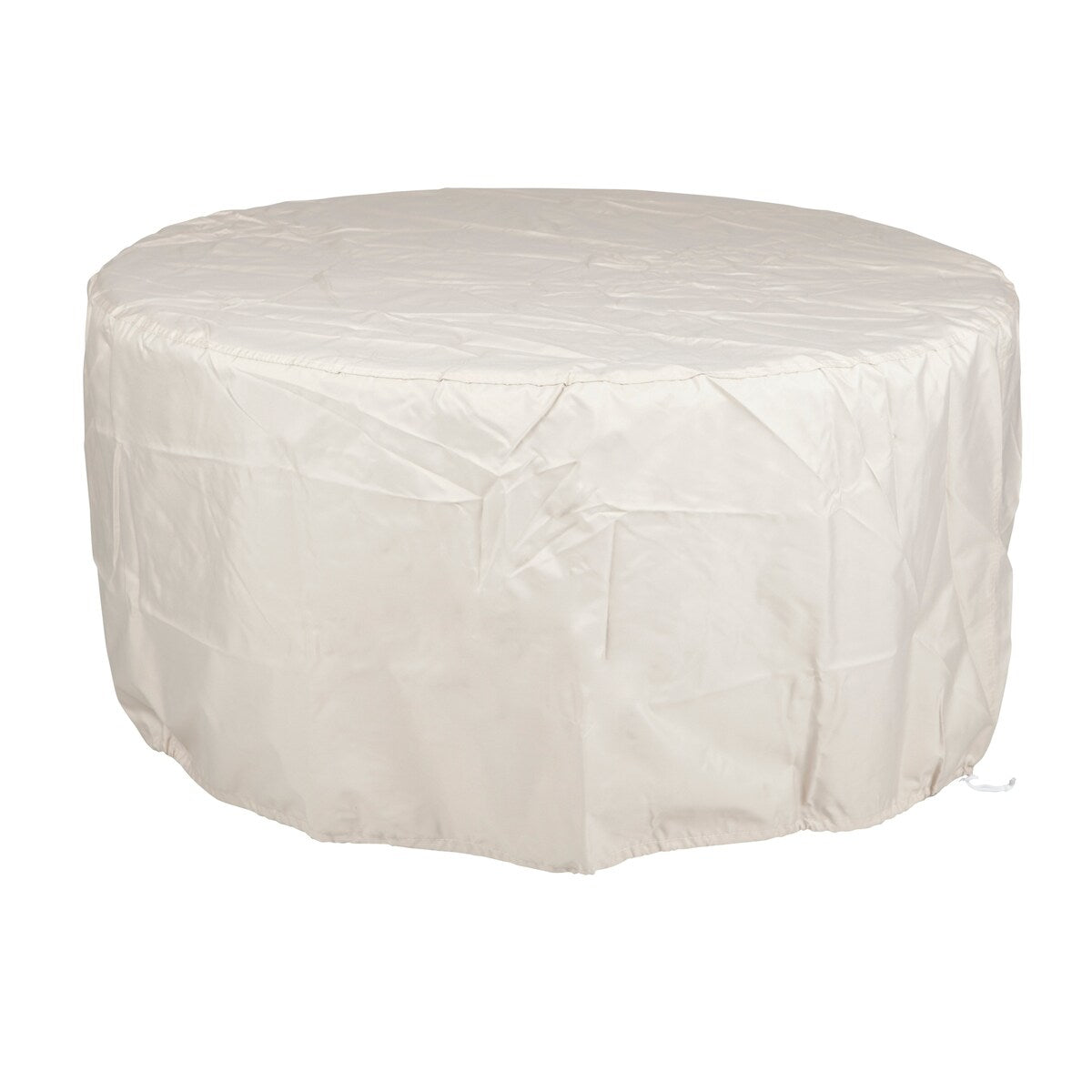 Round 34 in. x 34 in. Aluminum Propane Fire Pit Table with Glass Beads, Two Covers, Lid, 37,000 BTUs - N/A
