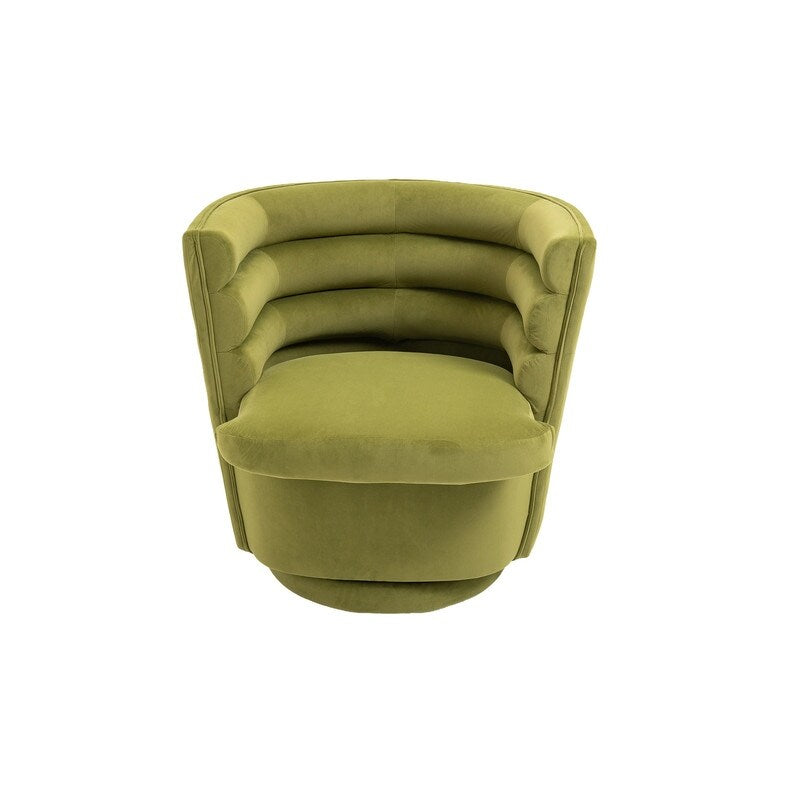 Round Accent Barrel Chair with storage Swivel Leisure Arm Chair, Beige
