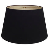 Round Black Hardback Shade