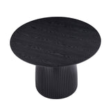 Round Dining Table Kitchen Table Small Space Dining Table MDF for 4-6 People - D 47.24" x H 49.63"